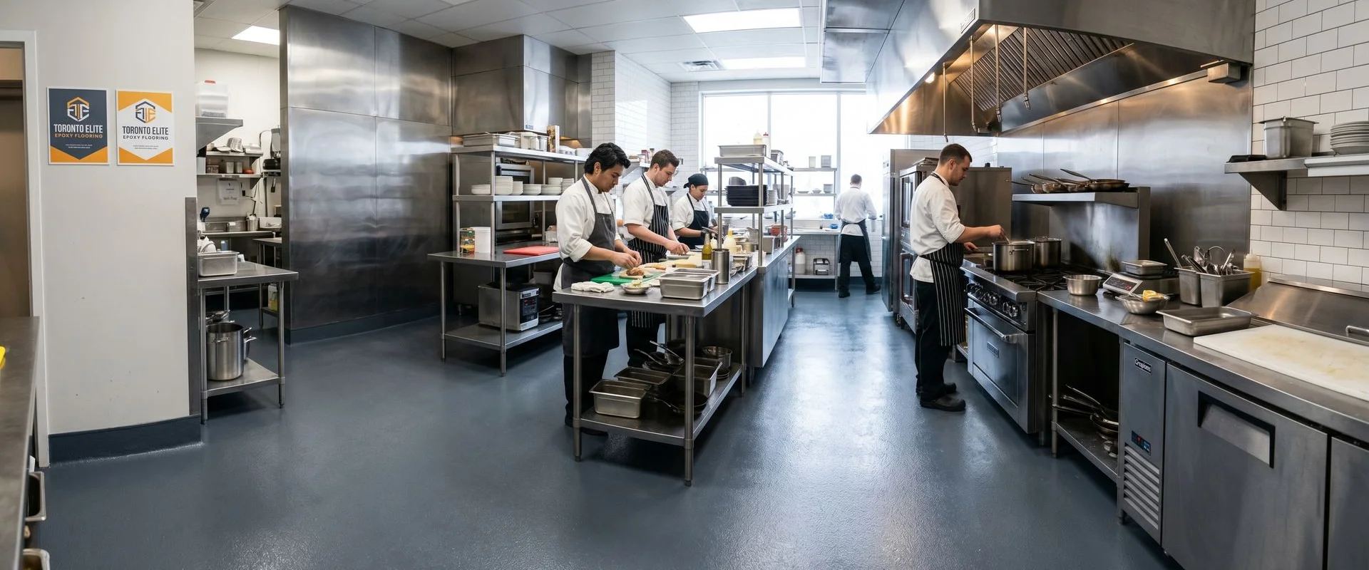 Commercial Kitchen Epoxy Flooring in Mississauga, ON