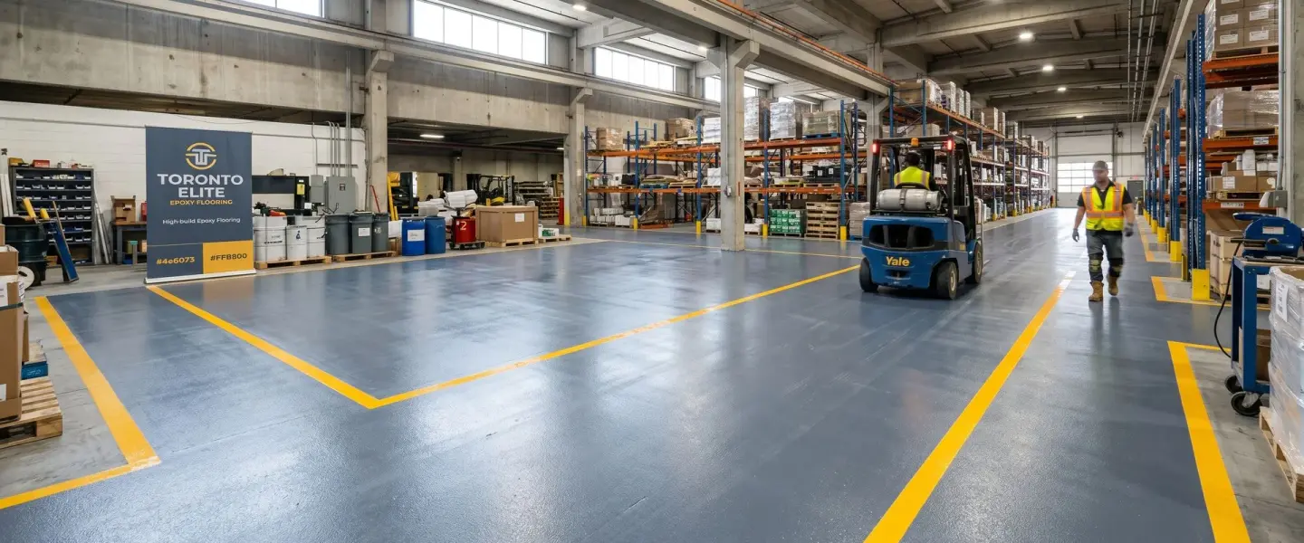 Warehouse Epoxy Flooring in Mississauga, ON